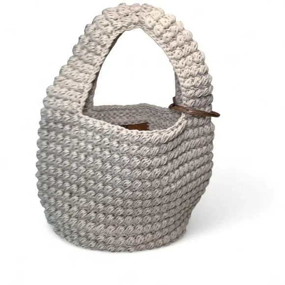 JW ANDERSON Large Popcorn Basket Woven Tote - Natural NWT - Picture 7 of 14